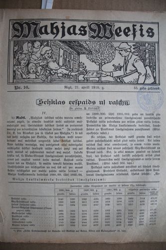 Mājas Wiesis. 1910g. Nr.16