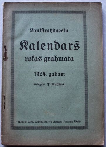 Laukstrādnieku kalendars rokasgrāmata 1924. gadam