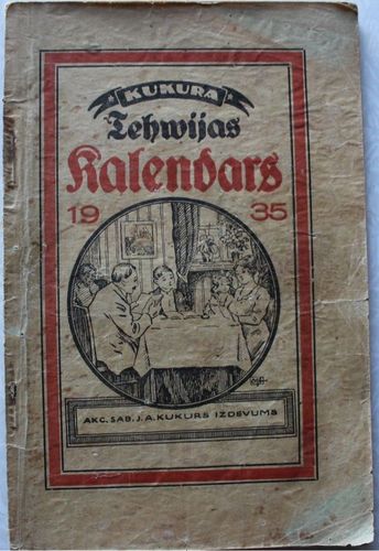 Kukura Tēvijas kalendars 1935. g.