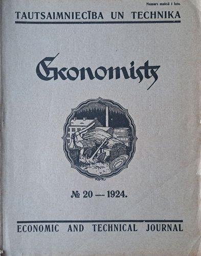 Ekonomists. Tautsaimniecība un technika Nr. 20 1924