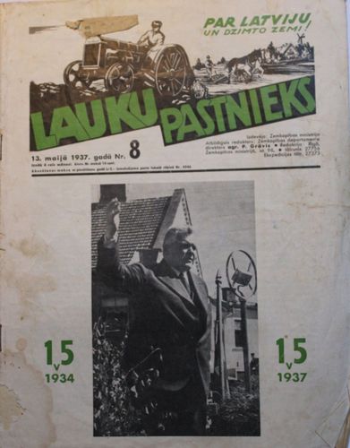 Lauku Pastnieks 1937 g. Nr. 8