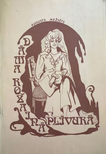 Dāma rožainajā plīvurā