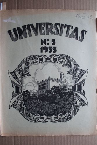 Universitas 1933 g. Nr. 5