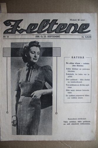 Zeltene. 1939 g. Nr.18