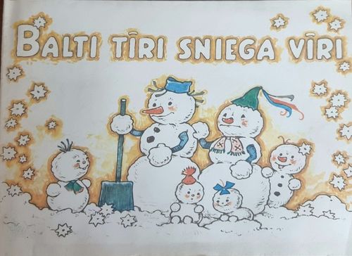 Balti tīri sniega vīri