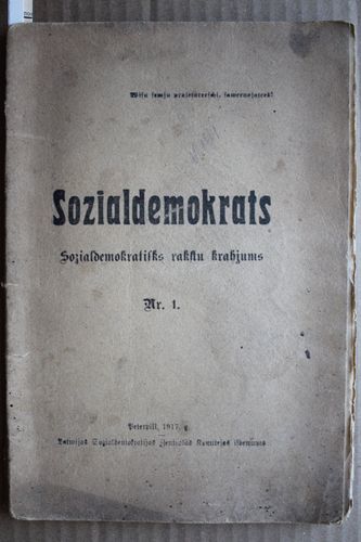 Sozialdemokrats.  1917g. Nr.1.