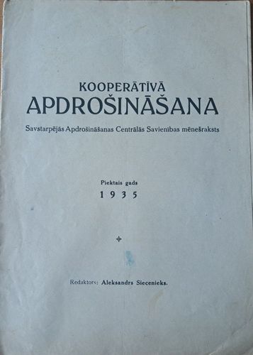 Kooperātīvā apdrošināšana 12/1935