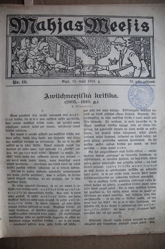 Mājas Wiesis. 1910g. Nr.19
