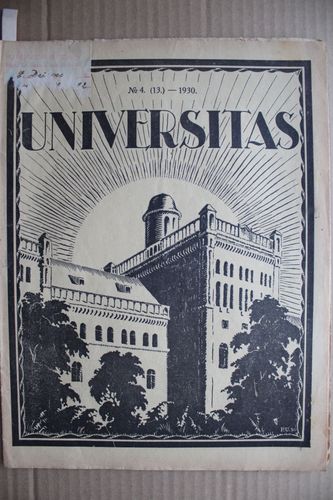 Universitas 1930 g. Nr.  4(13).