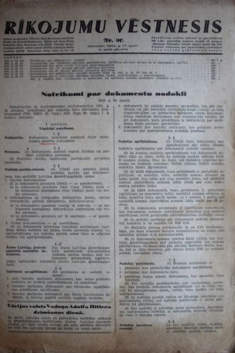 Rīkojumu Vēstnesis.1943 g. Nr. 90