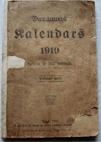 Daugavas kalendars 1919. g.