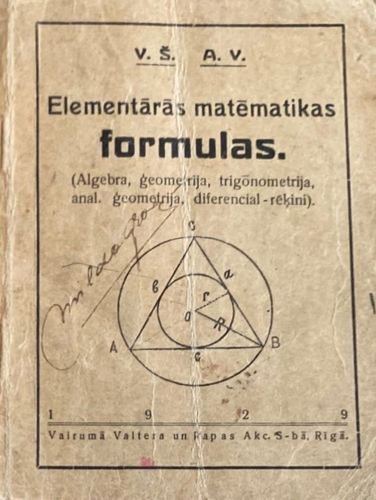 Elementārās matemātikas formulas