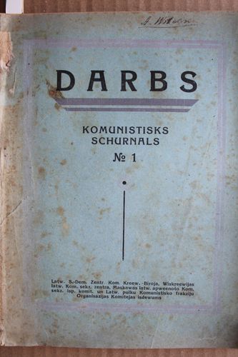 Darbs. 1918g.  Nr.1.