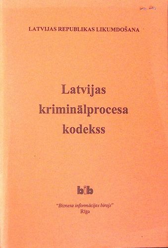 Latvijas kriminālprocesa kodekss