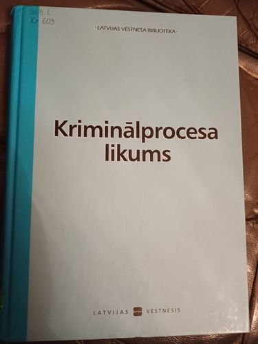 Kriminālprocesa likums