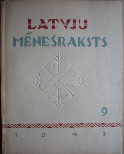 Latvju Mēnešraksts 1943  g. Nr.9