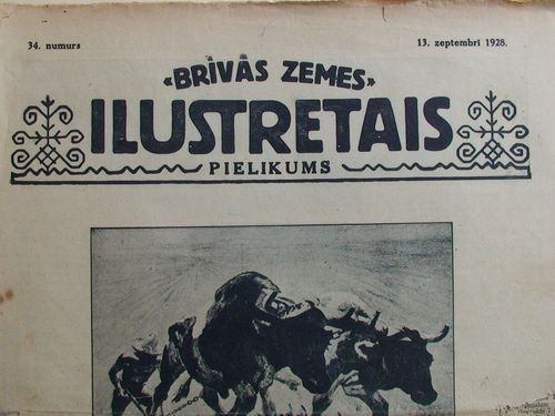 Brīvās Zemes Ilustretais Pielikums. 1928 g. Nr.34
