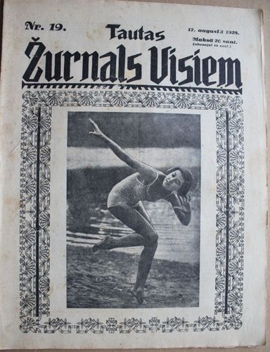 Tautas Žurnāls Visiem.  1928 g. Nr. 19