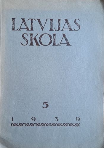 Latvijas skola Nr. 5 11/1939