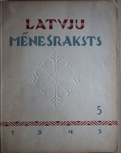 Latvju Mēnešraksts 1943  g. Nr.  5