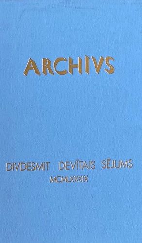 Archivs XXIX