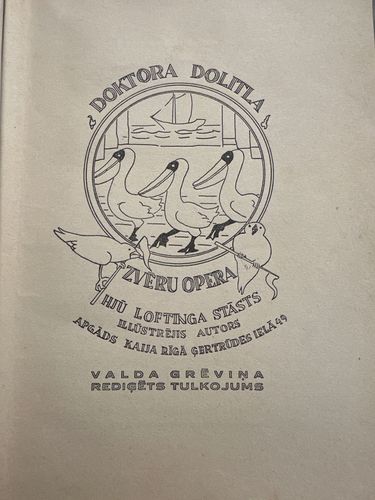 Doktora Dolitla zvēru opera