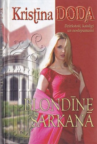 Blondīne sarkanā