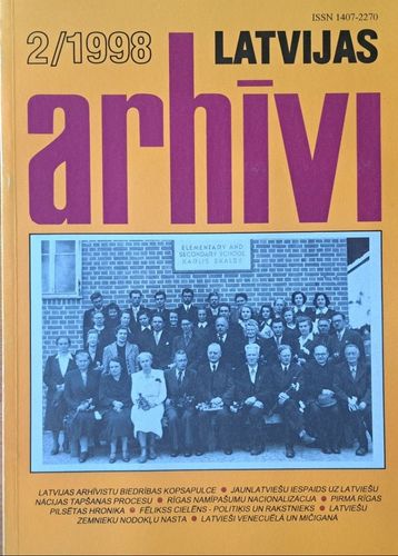 Latvijas arhīvi 2/1998