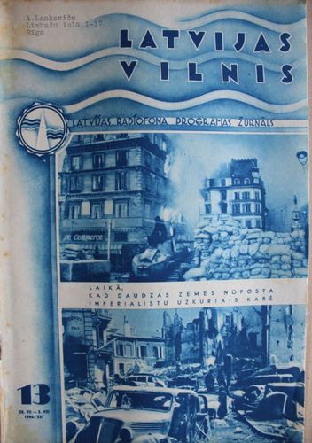 Latvijas Vilnis. 1940 g. Nr. 13