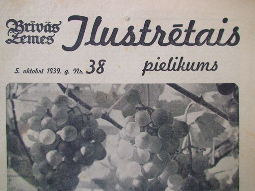 Brīvās Zemes Ilustrētais Pielikums. 1939 g. Nr.38