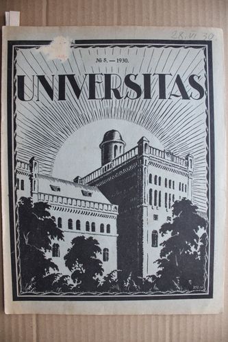 Universitas 1930 g. Nr. 8