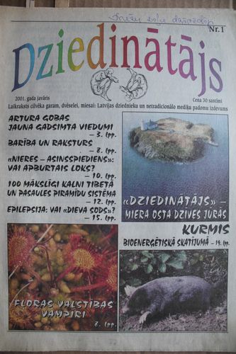 Dziedinātājs. 2001g. Nr.1.