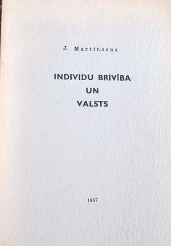 Individu brīvība un valsts. Tiesiskā vienlīdzība
