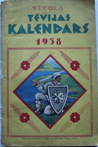Vītola Tēvijas kalendars 1938. gadam