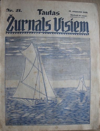 Tautas Žurnāls Visiem.  1928 g. Nr. 21