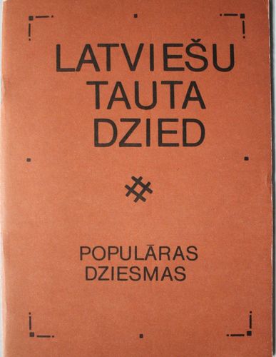 Latviešu tauta dzied. Populāras dziesmas Embūtes estrādē