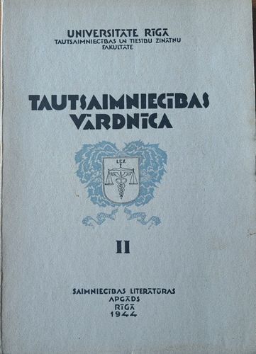 Tautsaimniecības vārdnīca II