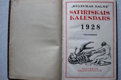 Kultūras Balss Satiriskais kalendars.1928 gadam.