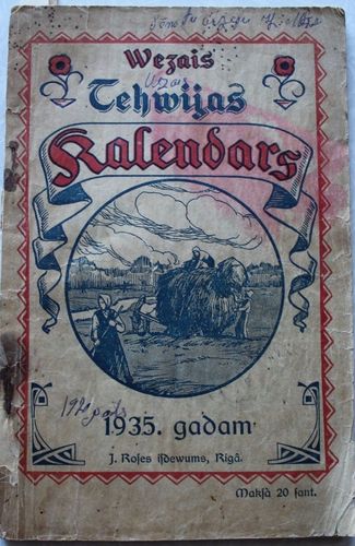 Vecais Tēvijas kalendars 1935. gadam
