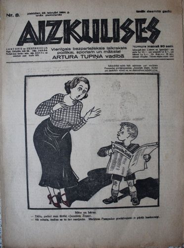 Aizkulises.  1934 g. Nr.  8