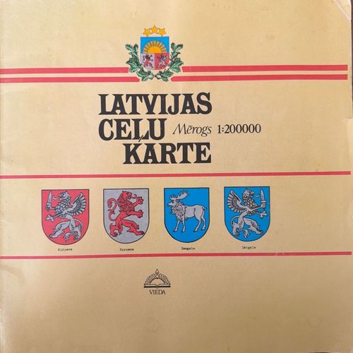 Latvijas ceļu karte