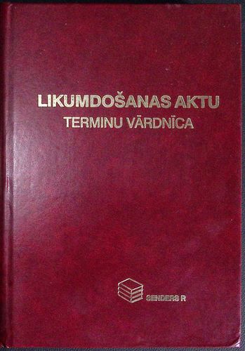 Likumdošanas aktu terminu vārdnīca