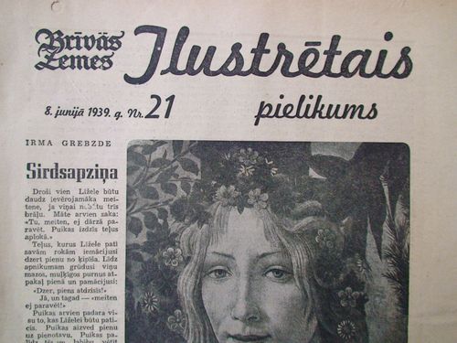 Brīvās Zemes Ilustrētais Pielikums. 1939 g. Nr.21