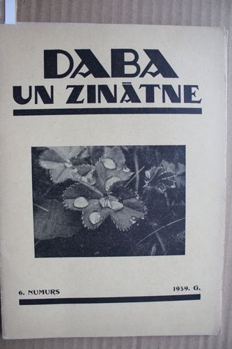 Daba un Zinātne. 1939 g. Nr. 6