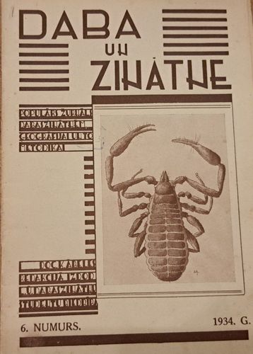 Daba un Zinātne Nr. 6 1934