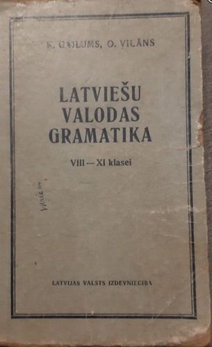 Latviešu valodas gramatika