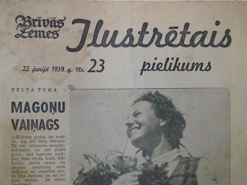Brīvās Zemes Ilustrētais Pielikums. 1939 g. Nr.23