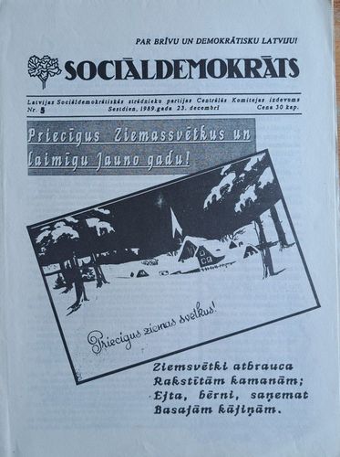 Sociāldemokrāts Nr. 5 23/12/1989