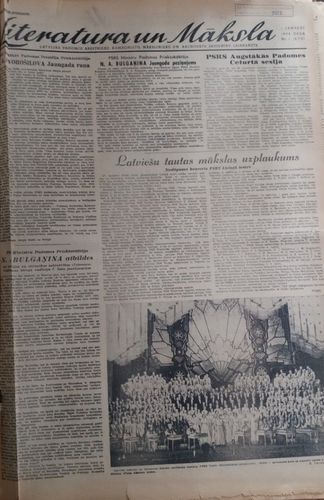 Literatūra un māksla 1956 gads Nr. 1-52