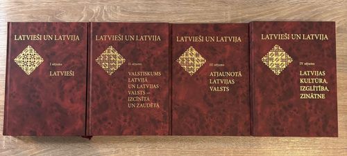Latvieši un Latvija. 4 sējumi. Pilns komplekts. Rets izdevums.